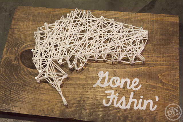Gone Fishin' String Art