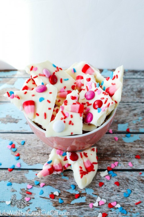 Valentine Candy Bark