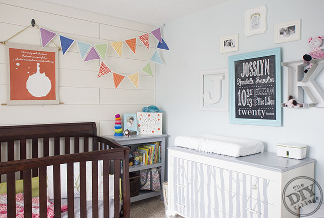 No sew rainbow bunting. Easy project perfect for a nursery, kids room, or party!