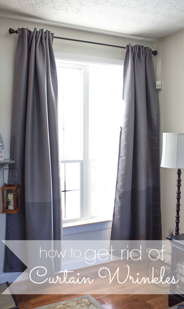 how to get rid of curtain wrinkles