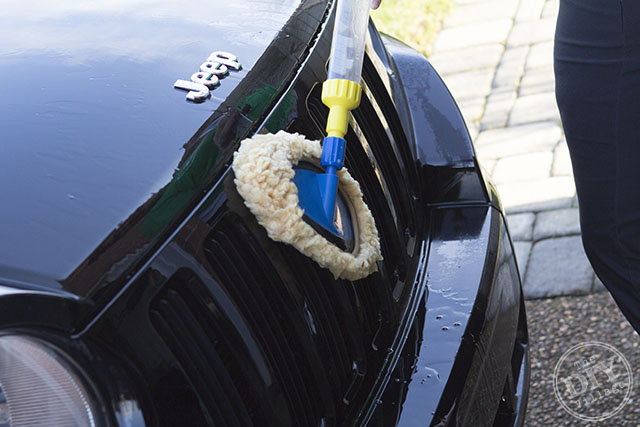 How to save your back when washing your car!