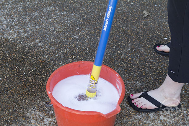 How to save your back when washing your car!