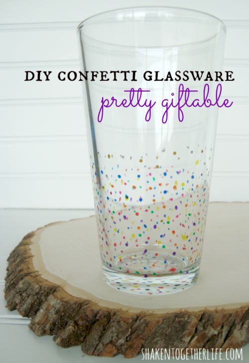 DIY-multi-color-confetti-glassware-pretty-gifts-shakentogether