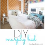 DIY Murphy Bed that most anyone can do. This is the perfect solution for small space or for making rooms multi-purpose!