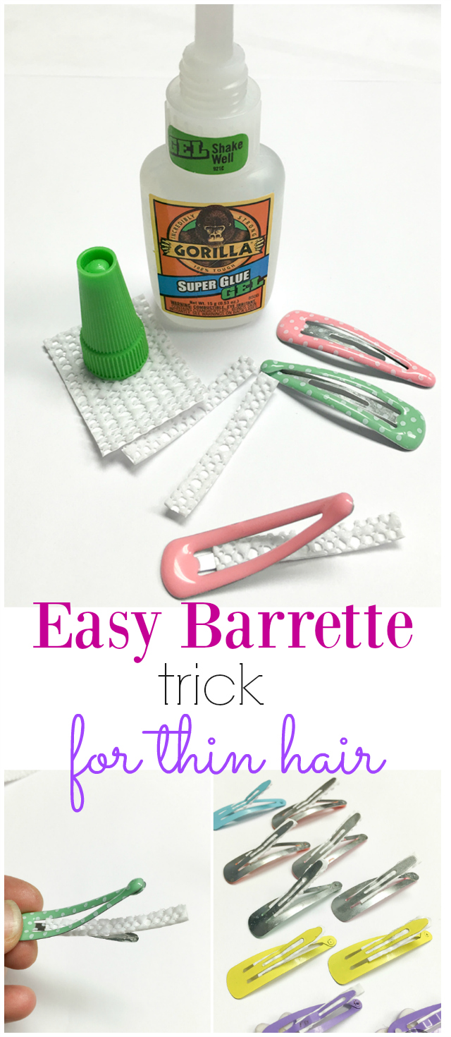 Easy Barrette Trick For Thin Hair