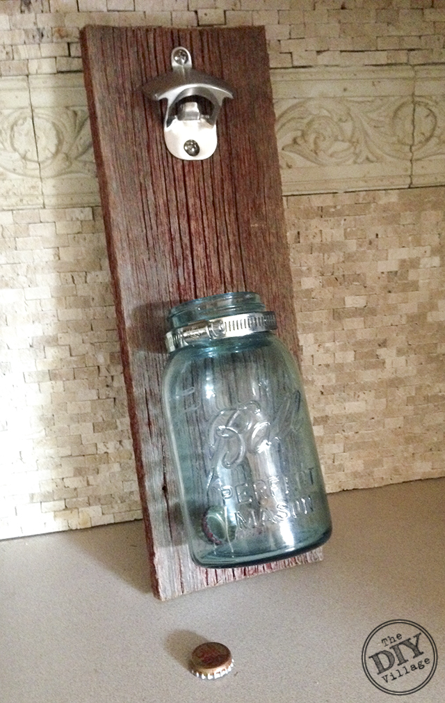 Barnwood Mason Jar Bottle Opener - The DIY Village