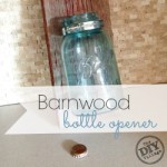 Easy rustic project for your home using vintage mason jars and old barnwood! I love everything about this!