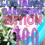 Over 100 creative ideas for container gardening and small space gardening. So many ideas I can't decide which one to try first!