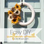 Who said a wreath has to be boring? This tutorial is great for making a sunflower wreath. Perfect for the fall or most anytime of year!