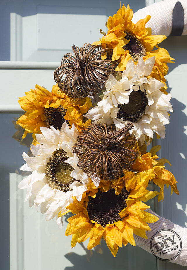 Who said a wreath has to be boring? This tutorial is great for making a sunflower wreath. Perfect for the fall or most anytime of year!