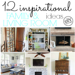 12 Inspirational Family & Living Room Ideas - The DIY Village