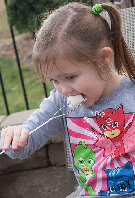 Family fun with fire pit s'mores. What a fun way to spend a crisp evening!