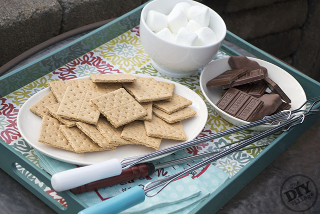 Family fun with fire pit s'mores. What a fun way to spend a crisp evening!