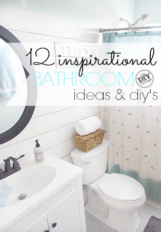 12 inspirational Bathroom ideas and DIYs for everyone!  As simple as changing your own toilet!