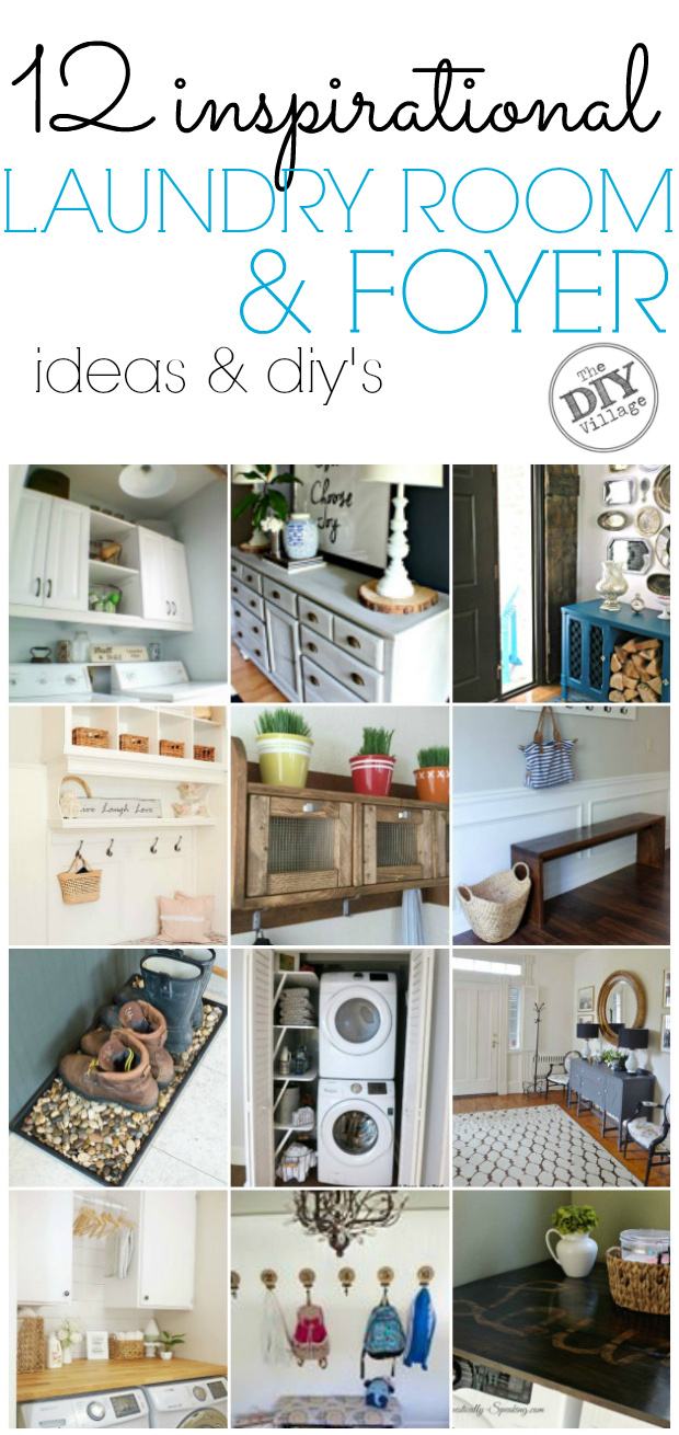 12 inspirational laundry room and foyer ideas and diys