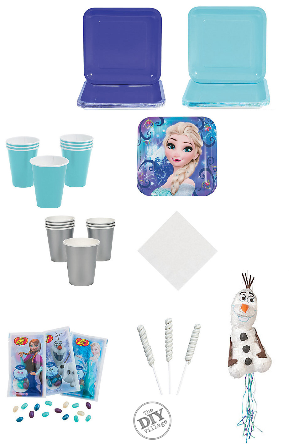 Elsa themed (Frozen) party ideas for the busy mom! So cute. 