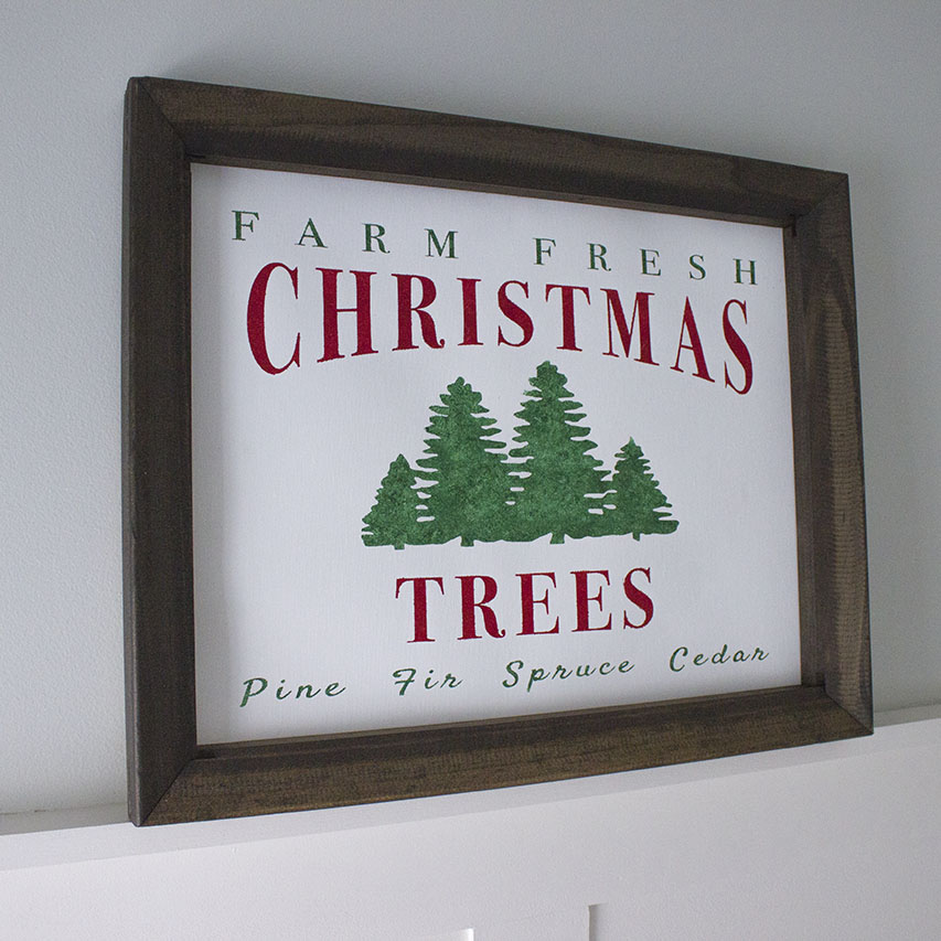 DIY Farm Fresh Christmas Trees Sign - The DIY Village