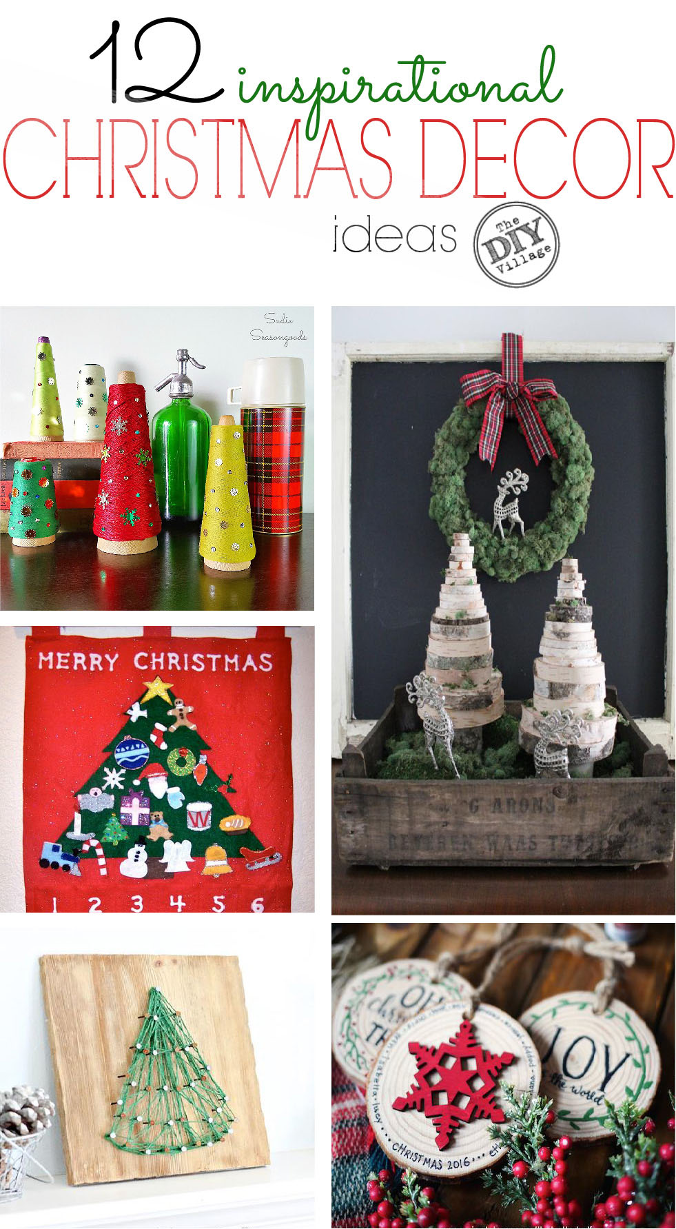 12 inspiration Christmas tree and decor ideas.