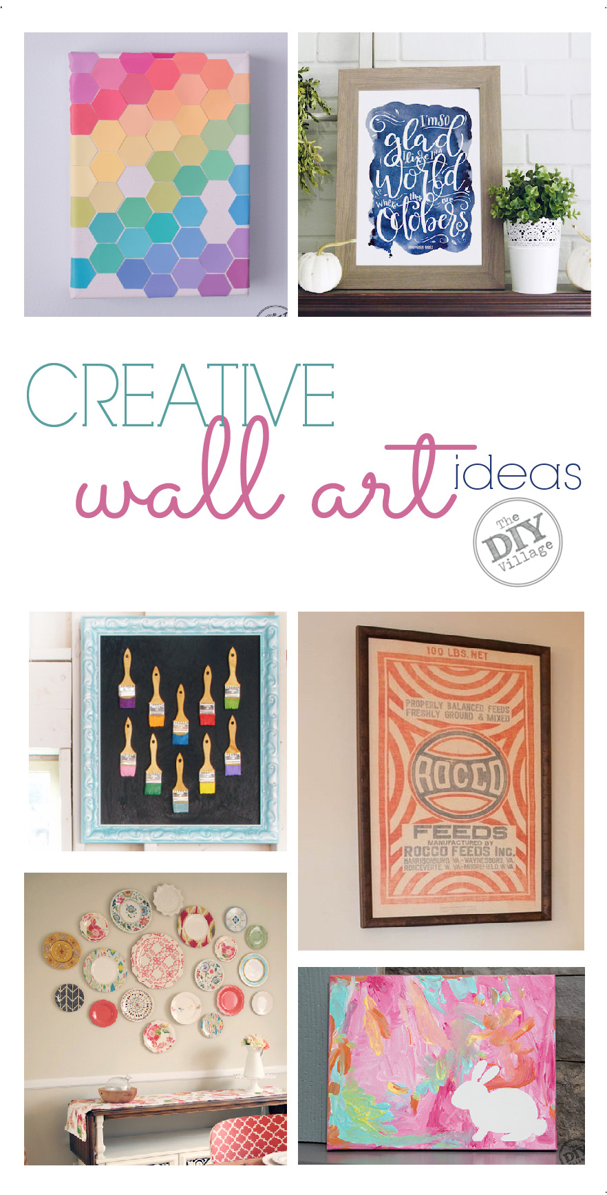Creative Wall Art Ideas - The DIY Village