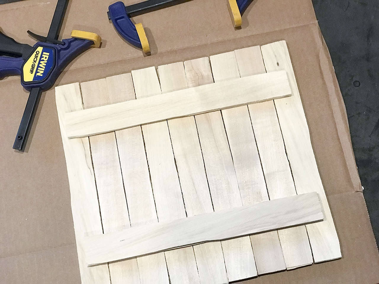 DIY Wood shim display frame - how to