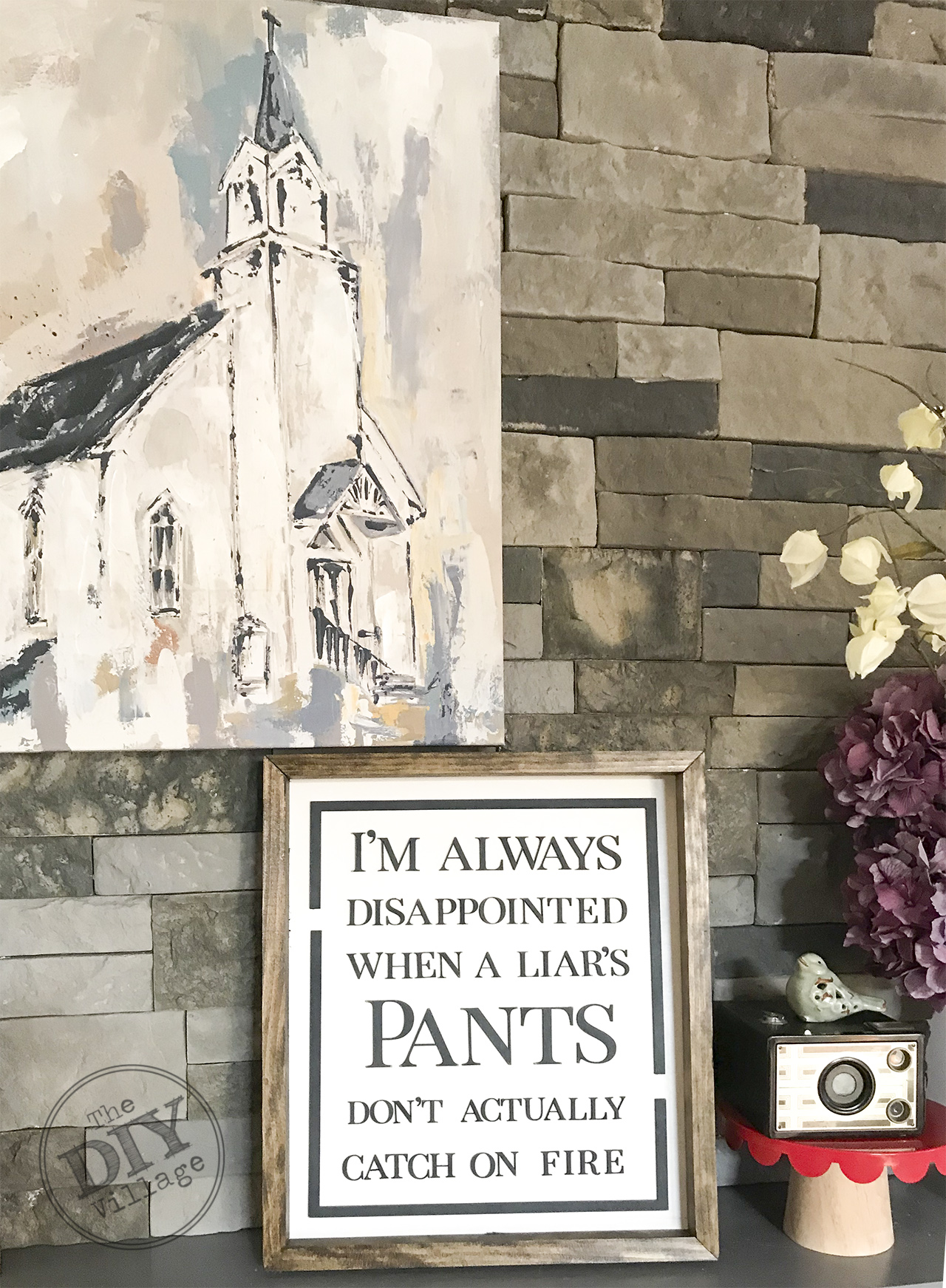 DIY laser cut "Pants on Fire" sign. Funny sign for home. #lasercutter #diy #crafts #homedecor #funnysign #snarkysign #glowforge