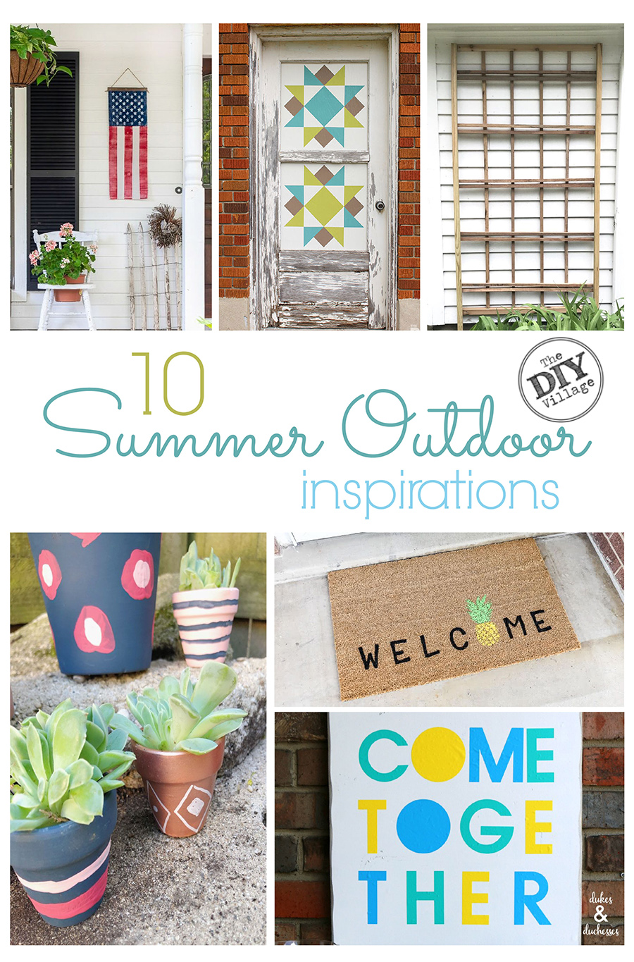 10 great ideas and inspirations for getting your outdoors ready. #summer #outdoordecor #outdoordiy