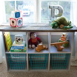 industrial rustic storage cubes for nursery sq1